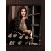 Black with Golden Touch MASKEEN BY MAISHA DETAILED EMBROIDERED WINTER WEAR DESIGNER SUIT MK-1902